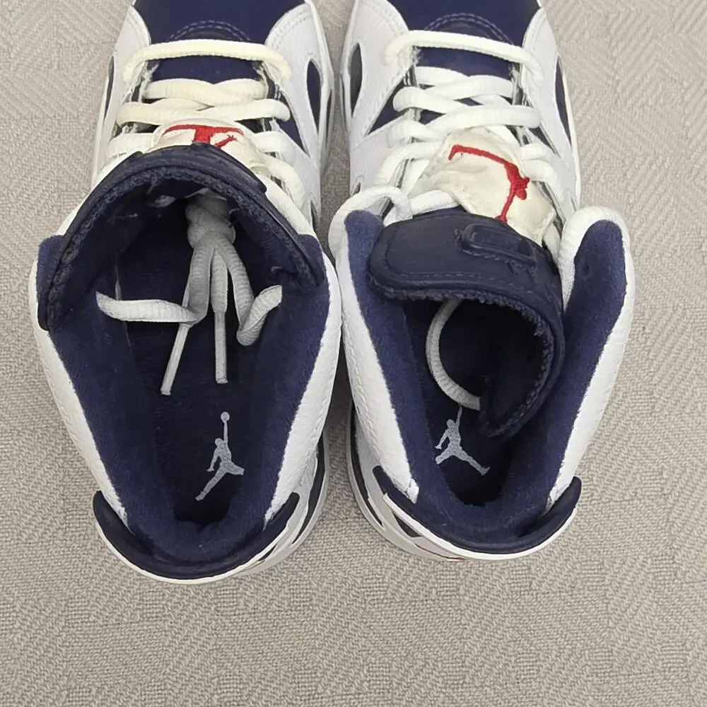 Nike Air Jordan 6 Retro Olympic Kids Size 11c DV3605-164